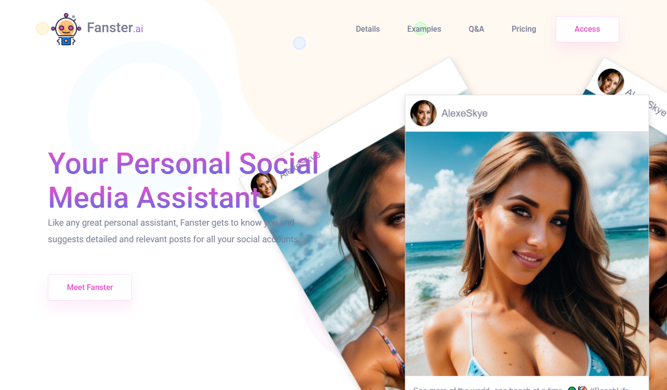 fanster.ai app screenshot