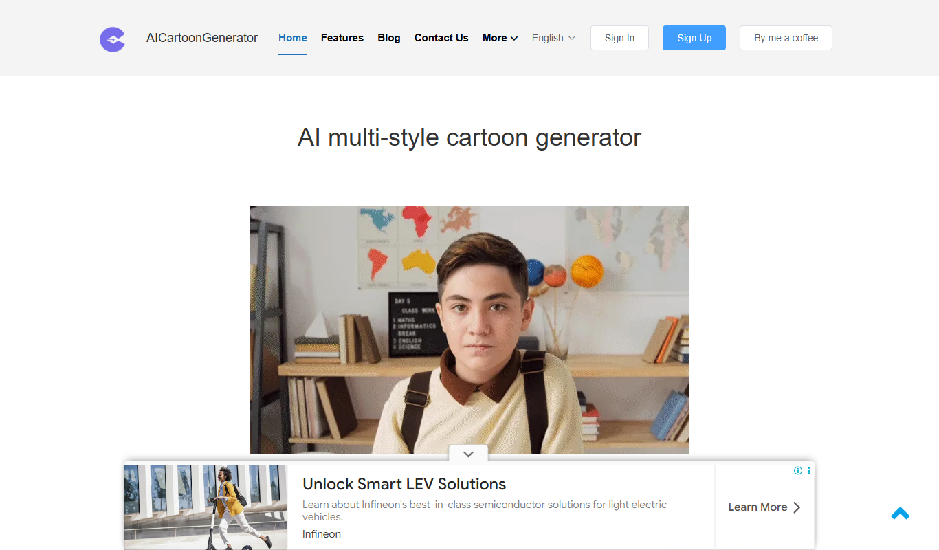 FigureToCartoon app screenshot