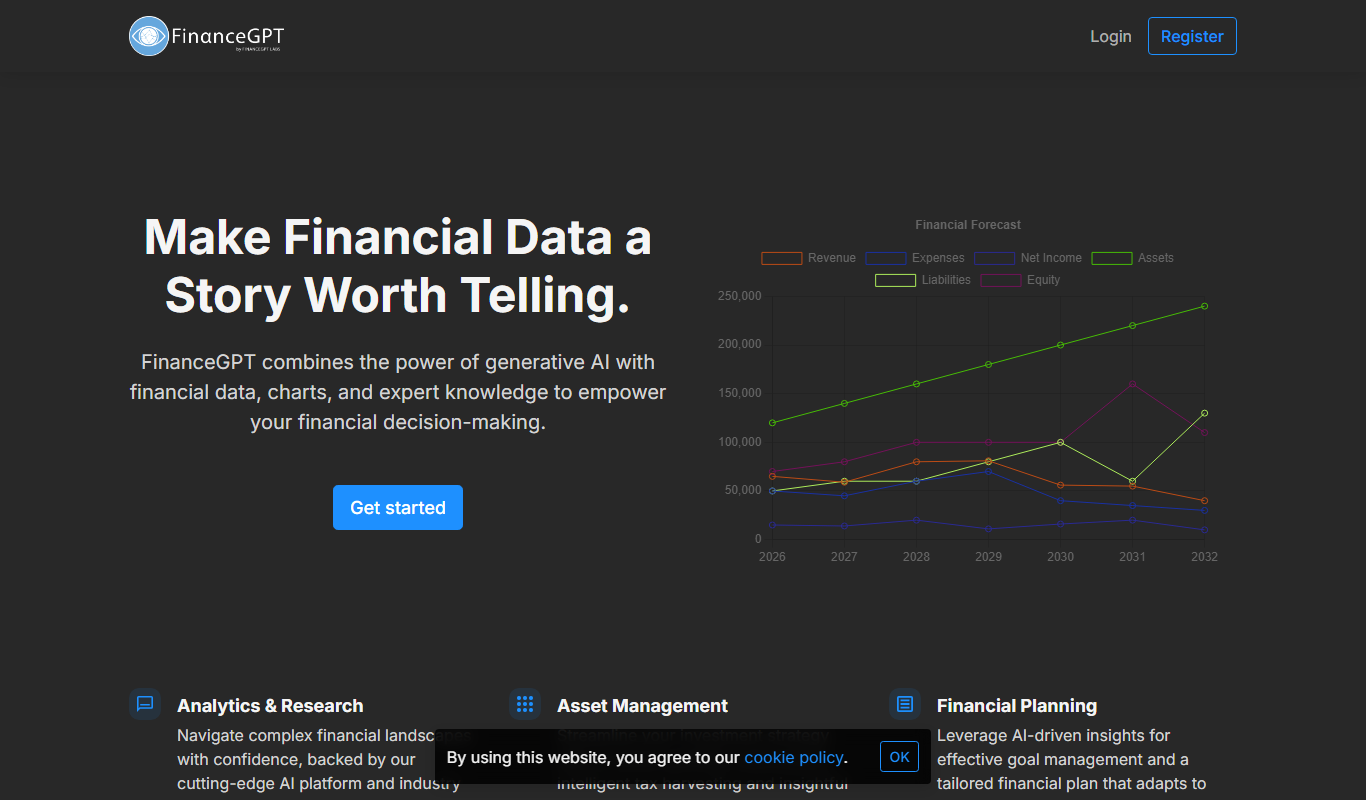 FinanceGPT app screenshot