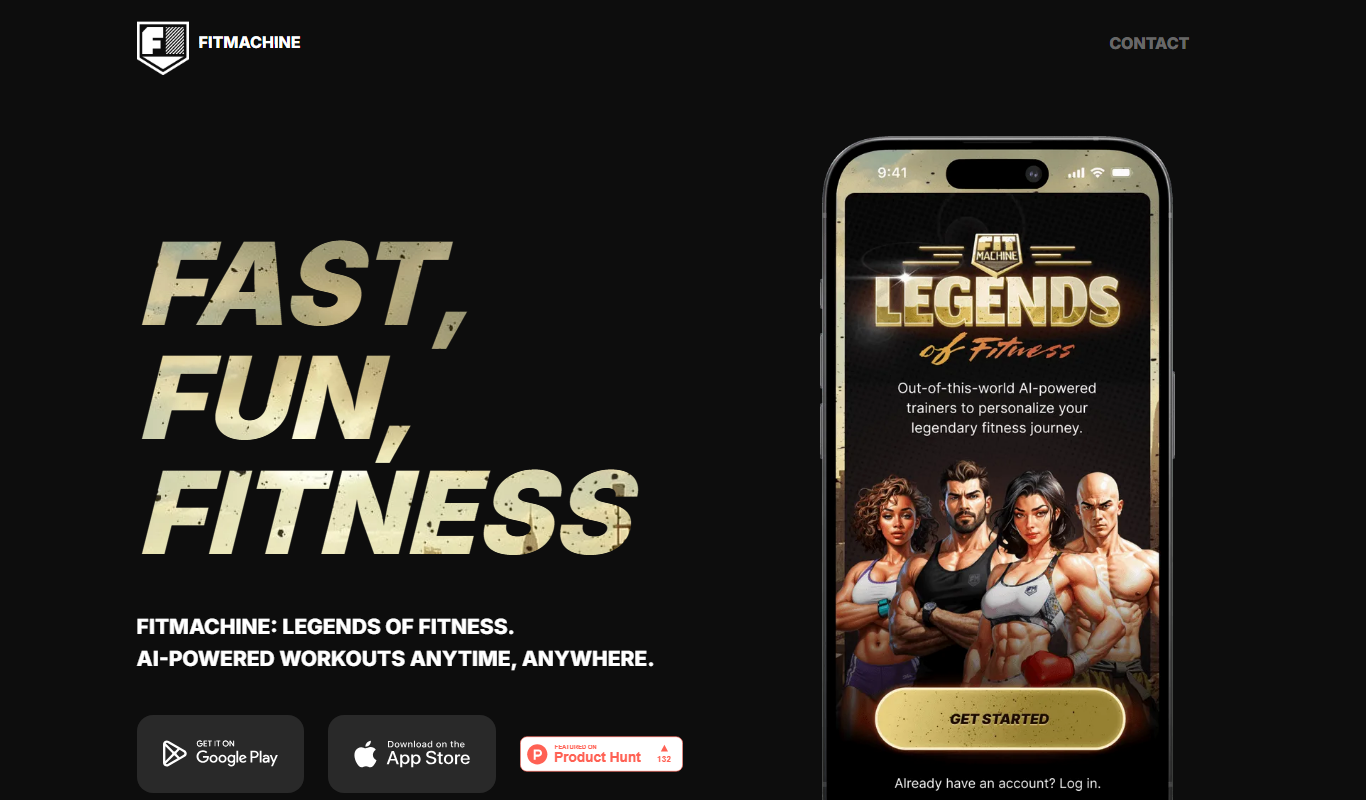 FitMachine app screenshot