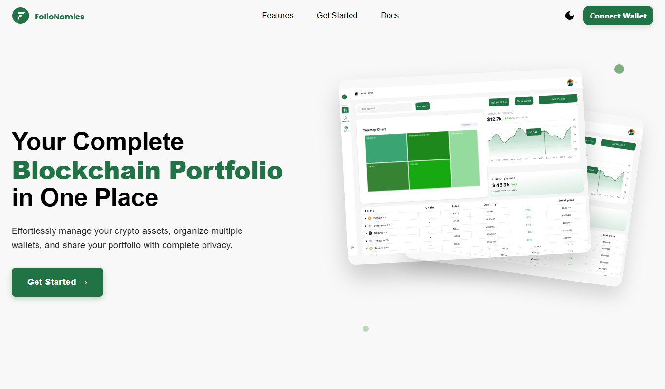 Folionomics app screenshot