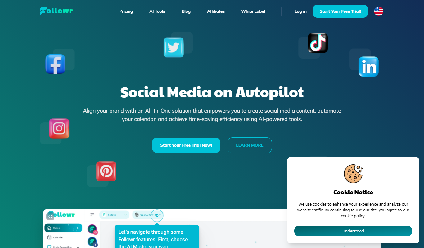 Screenshot of the Followr.ai interface