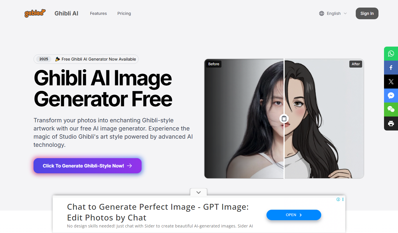 Geblee app screenshot
