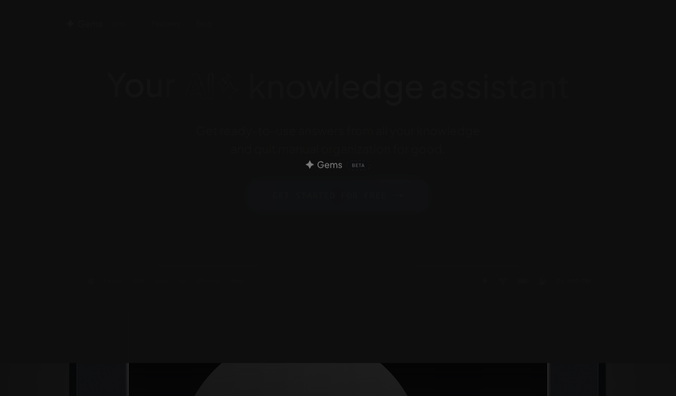 Gems app screenshot