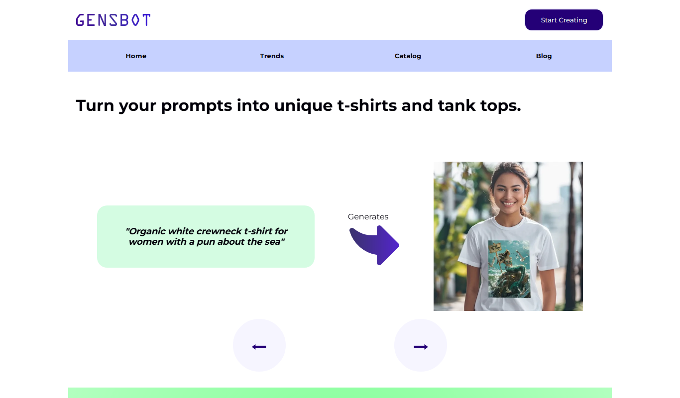 Gensbot app screenshot