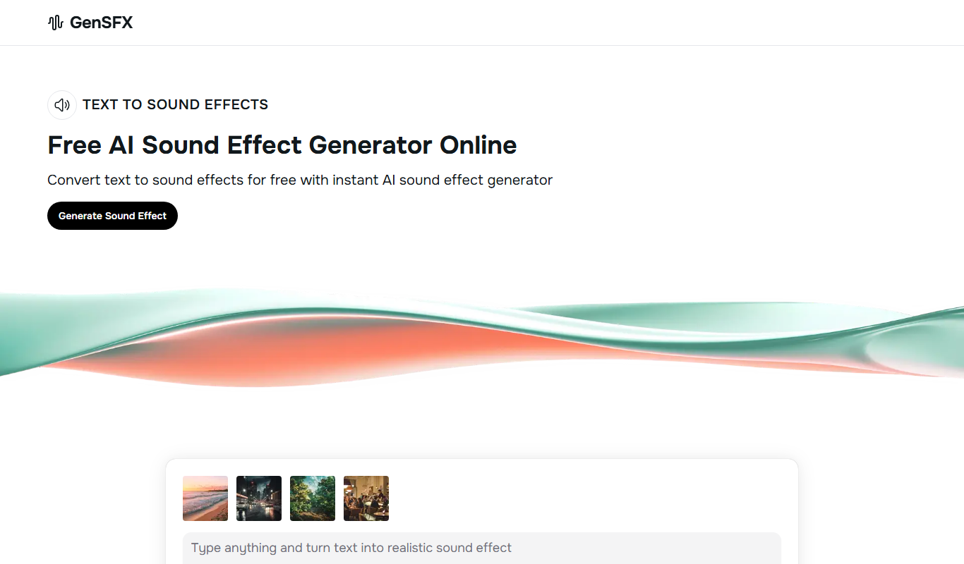 GenSFX app screenshot