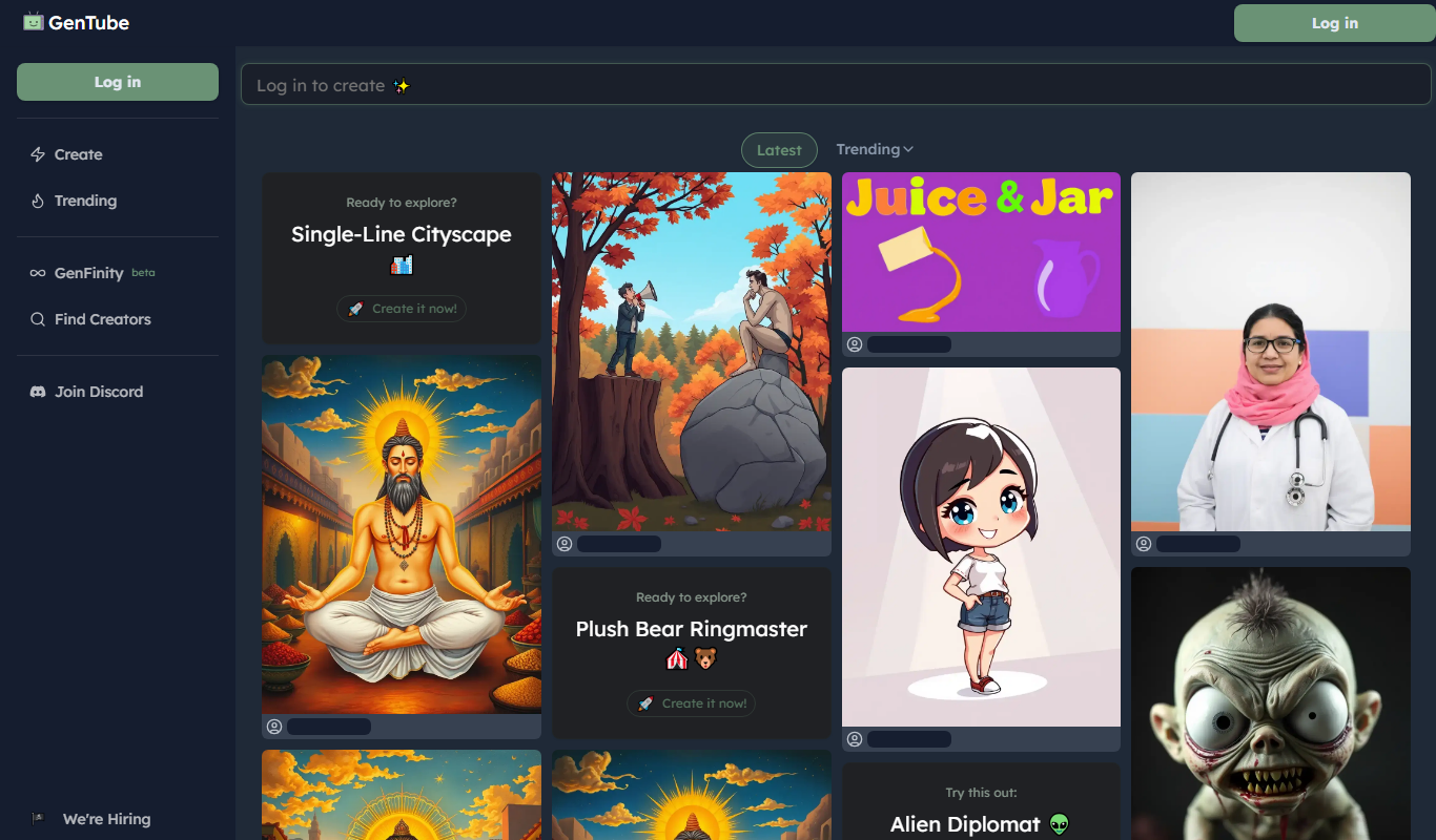 GenTube app screenshot
