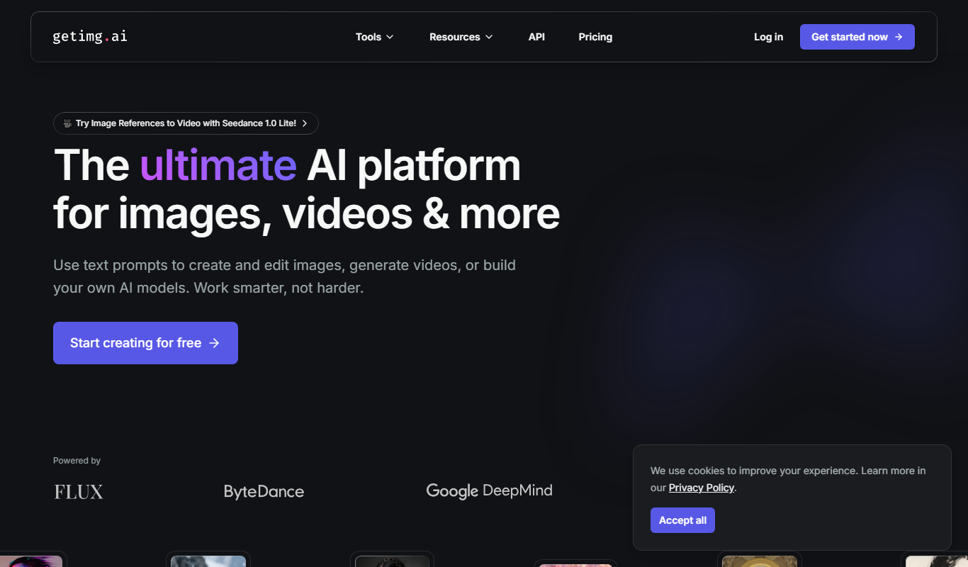 Getimg.ai app screenshot