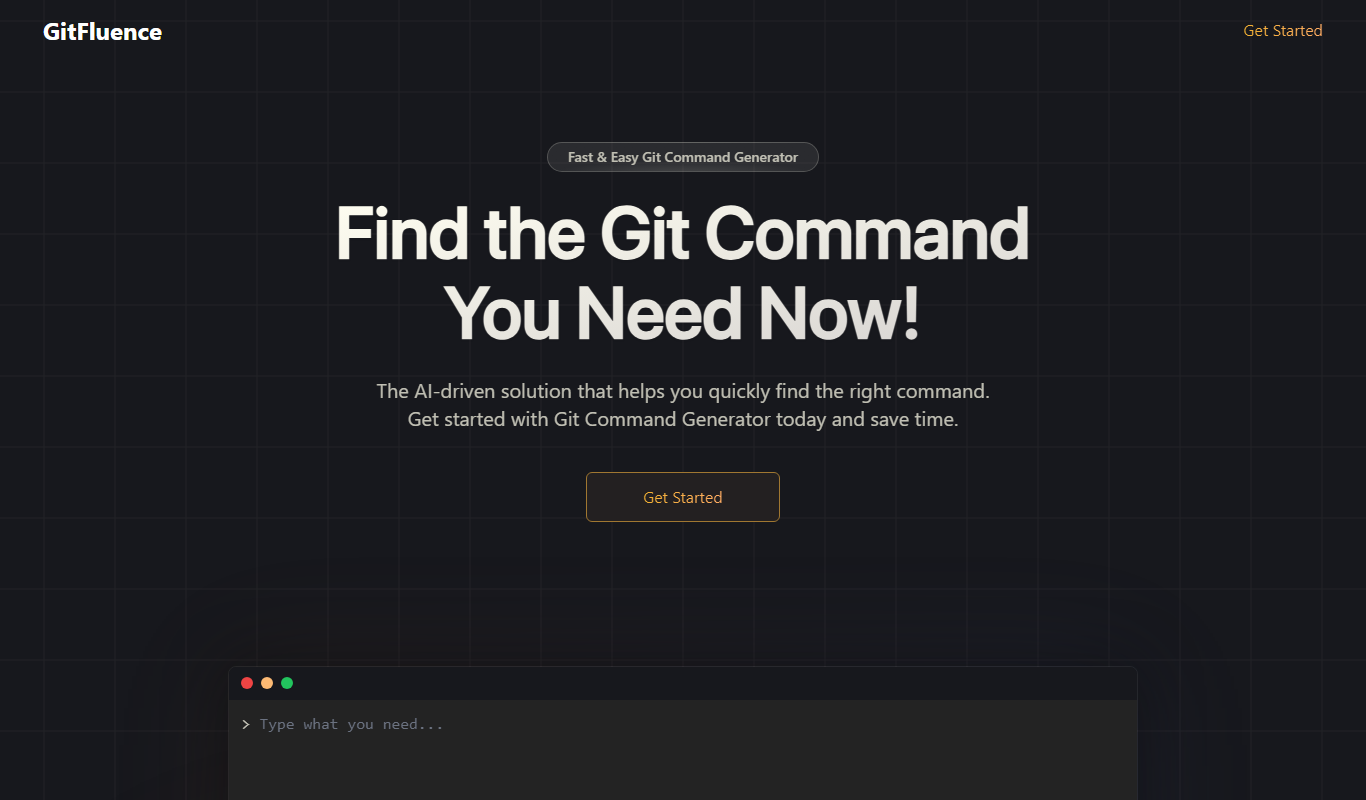 Screenshot of the GitFluence interface