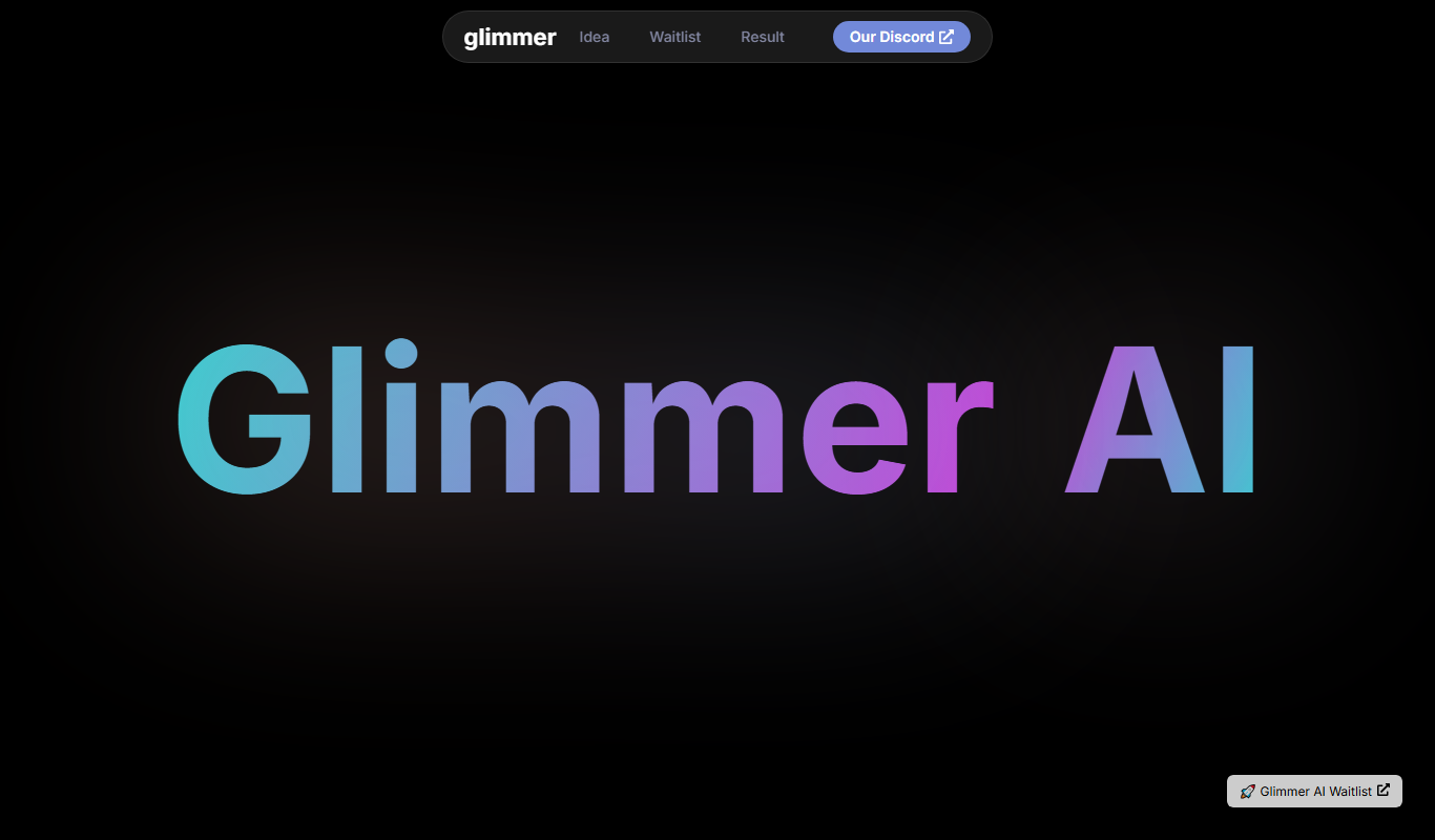 Glimmer app screenshot