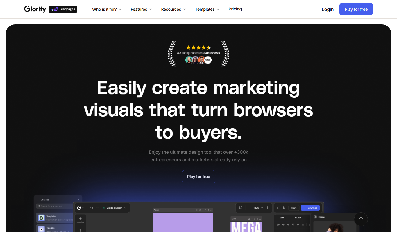 glorifyapp.com app screenshot