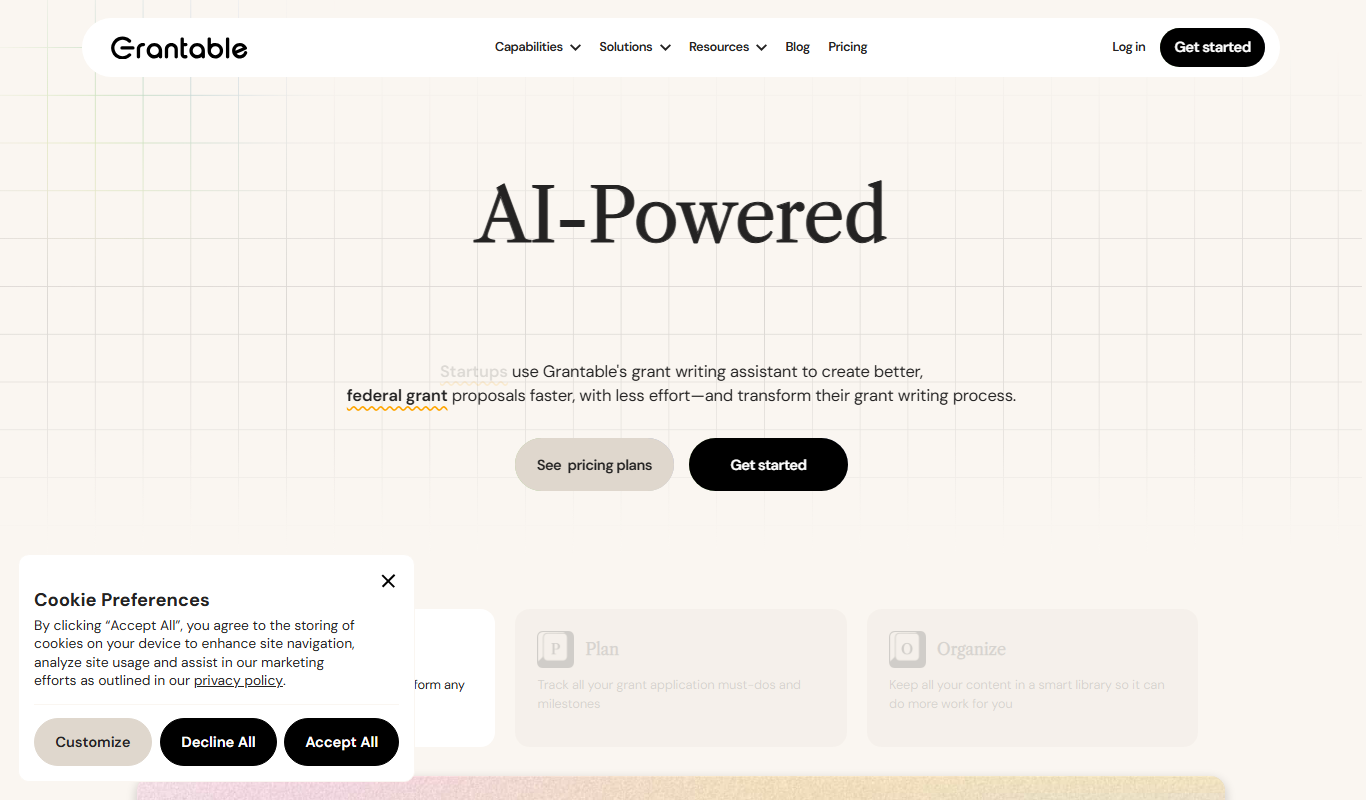 Grantable app screenshot