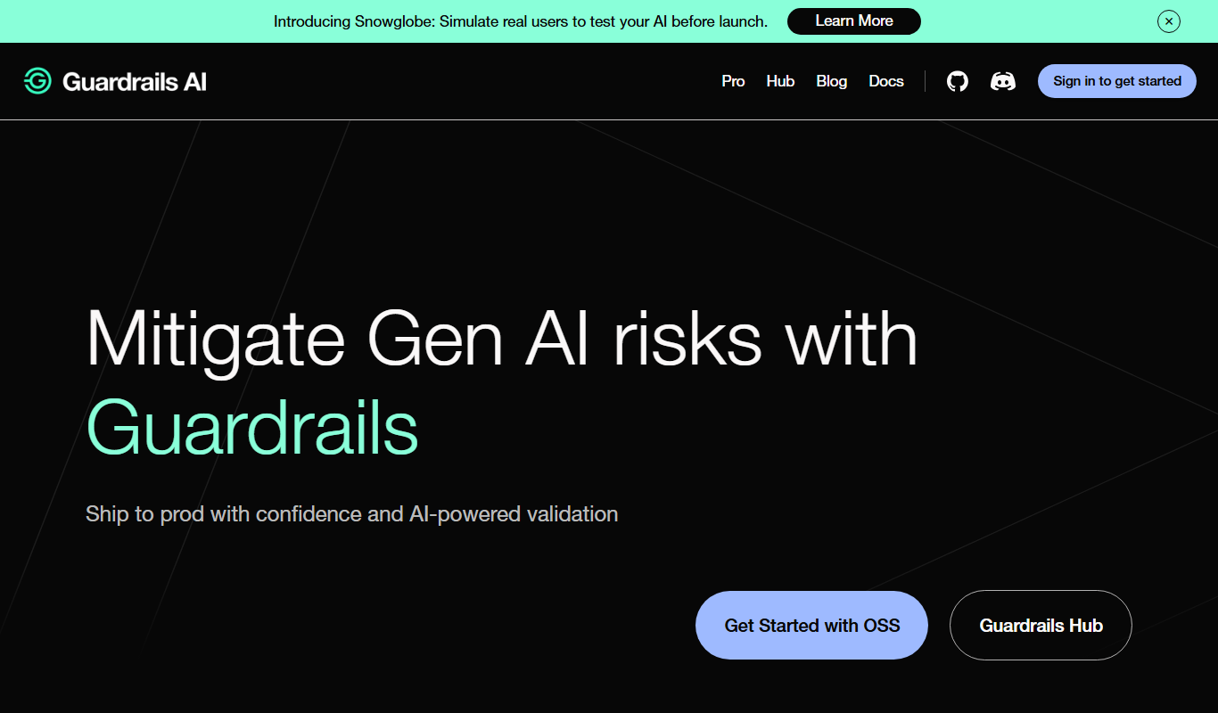 Guardrails app screenshot