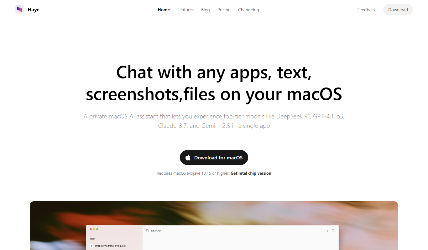 Haye app screenshot