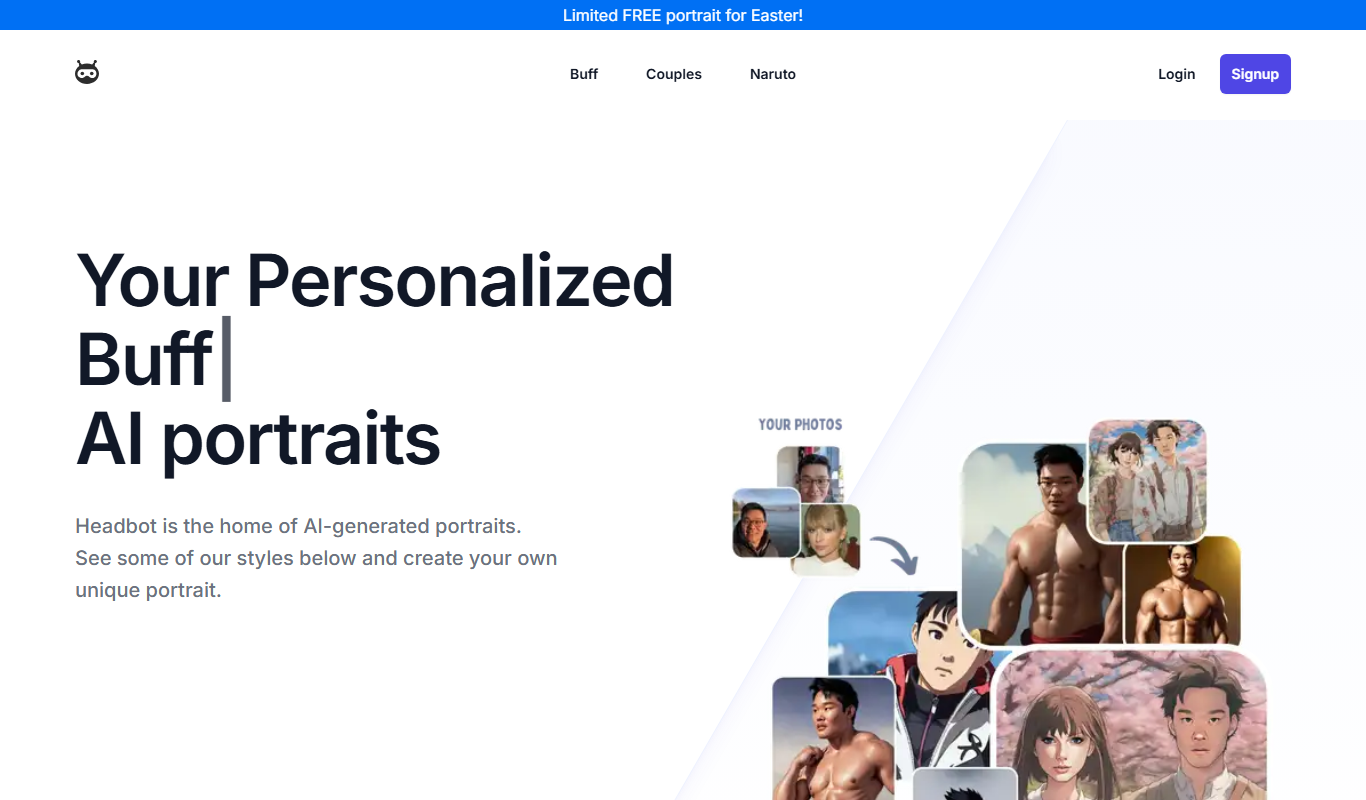 Headbot app screenshot