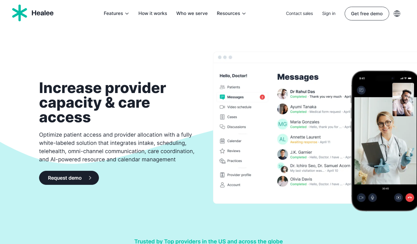 Healee app screenshot