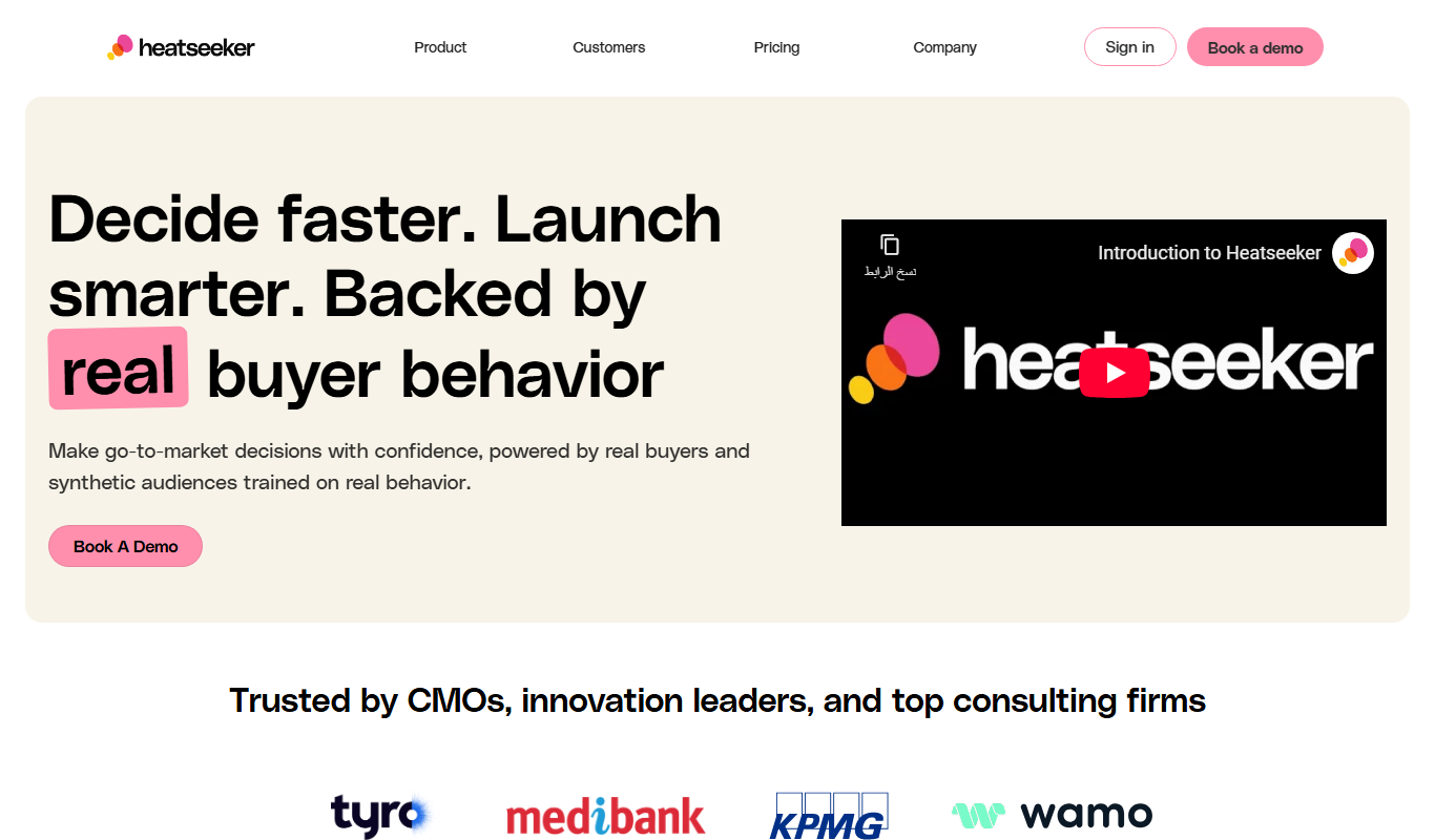 Heatseeker AI app screenshot