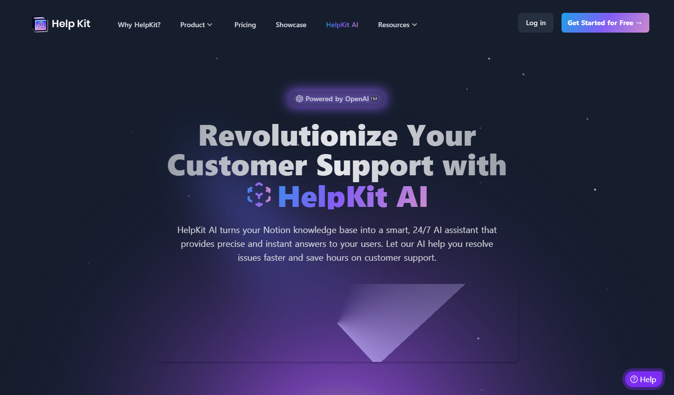 HelpKit AI app screenshot