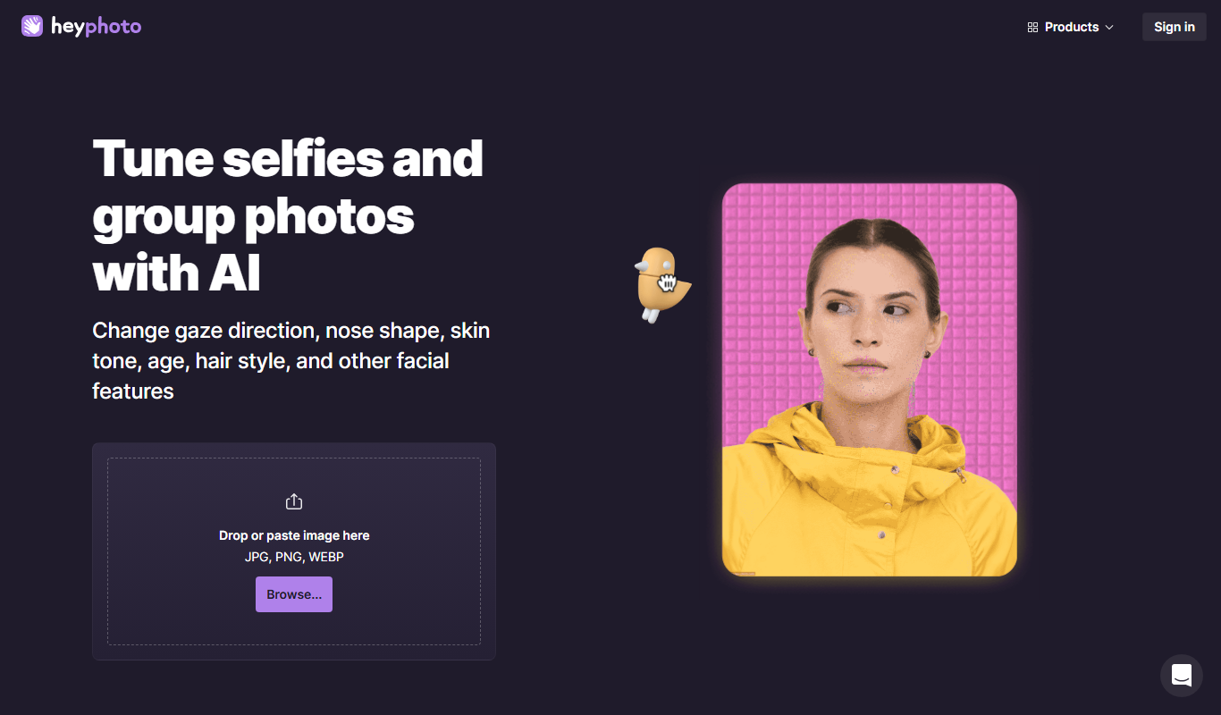 HeyPhoto app screenshot