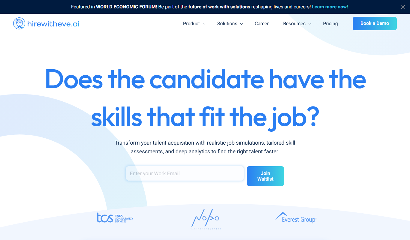 HirewithEve app screenshot