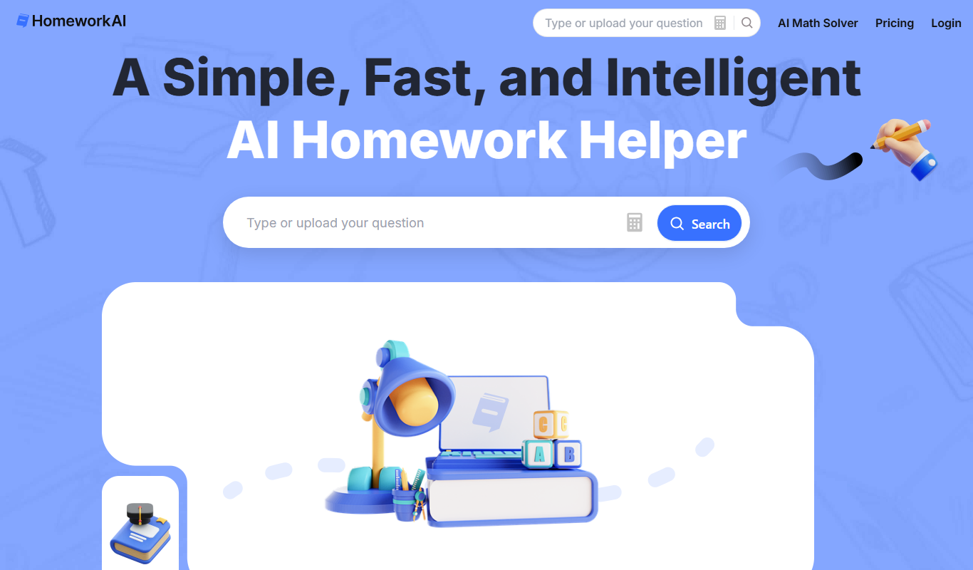 HomeworkAI app screenshot