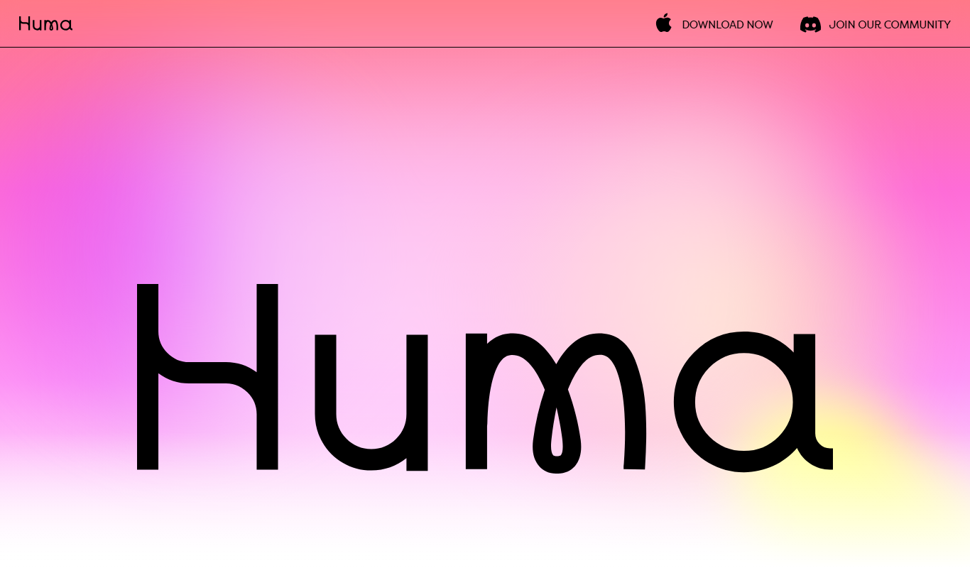 Huma AI app screenshot