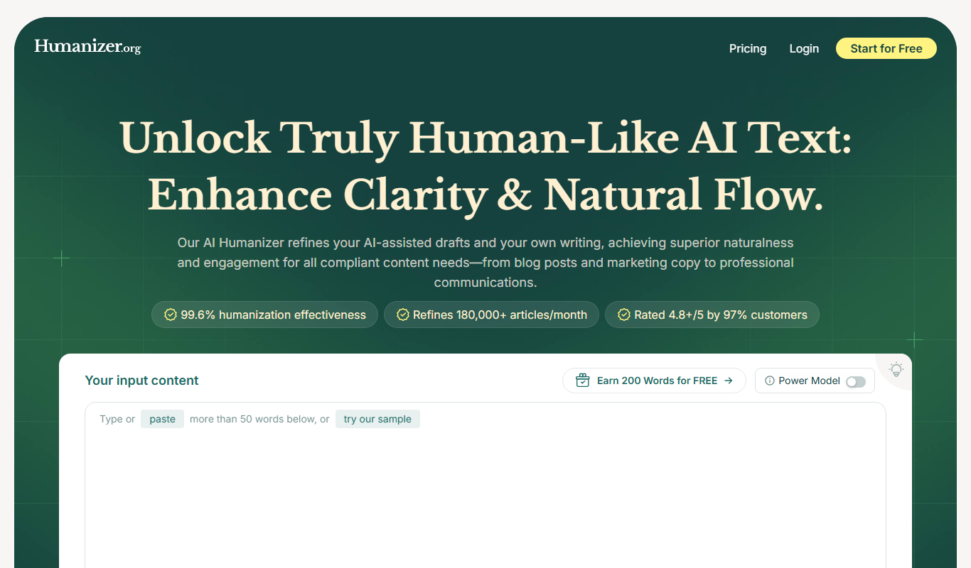 Humanizer app screenshot
