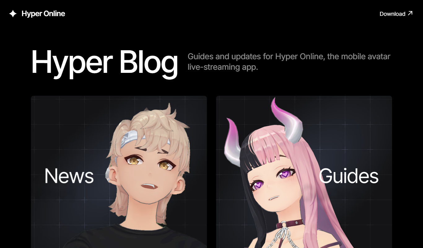 hyper.online app screenshot