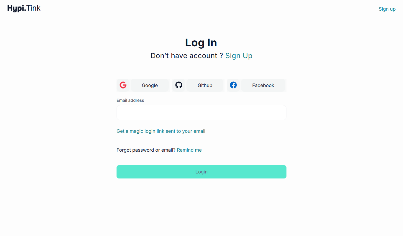 Screenshot of the hypi.app interface