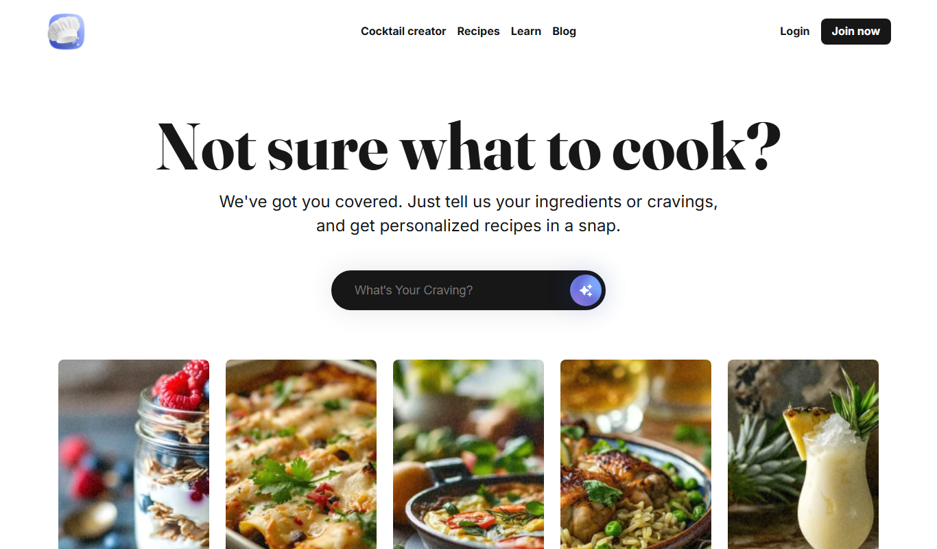 Screenshot of I Have Salt recipe app interface showing personalized recipes