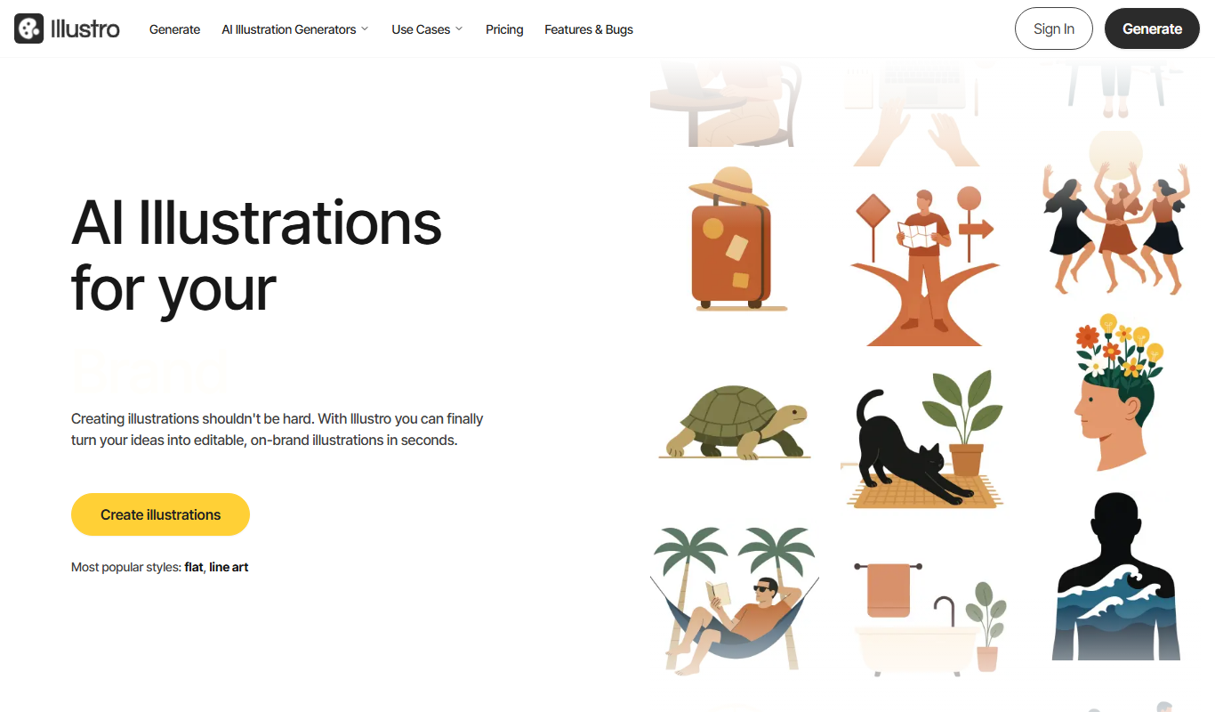Illustro – AI Illustration Generator app screenshot