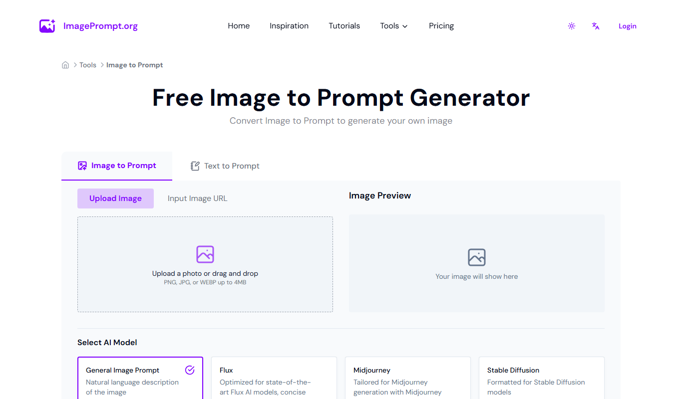 Image To Prompt - Convert Images To AI Art Prompts Online