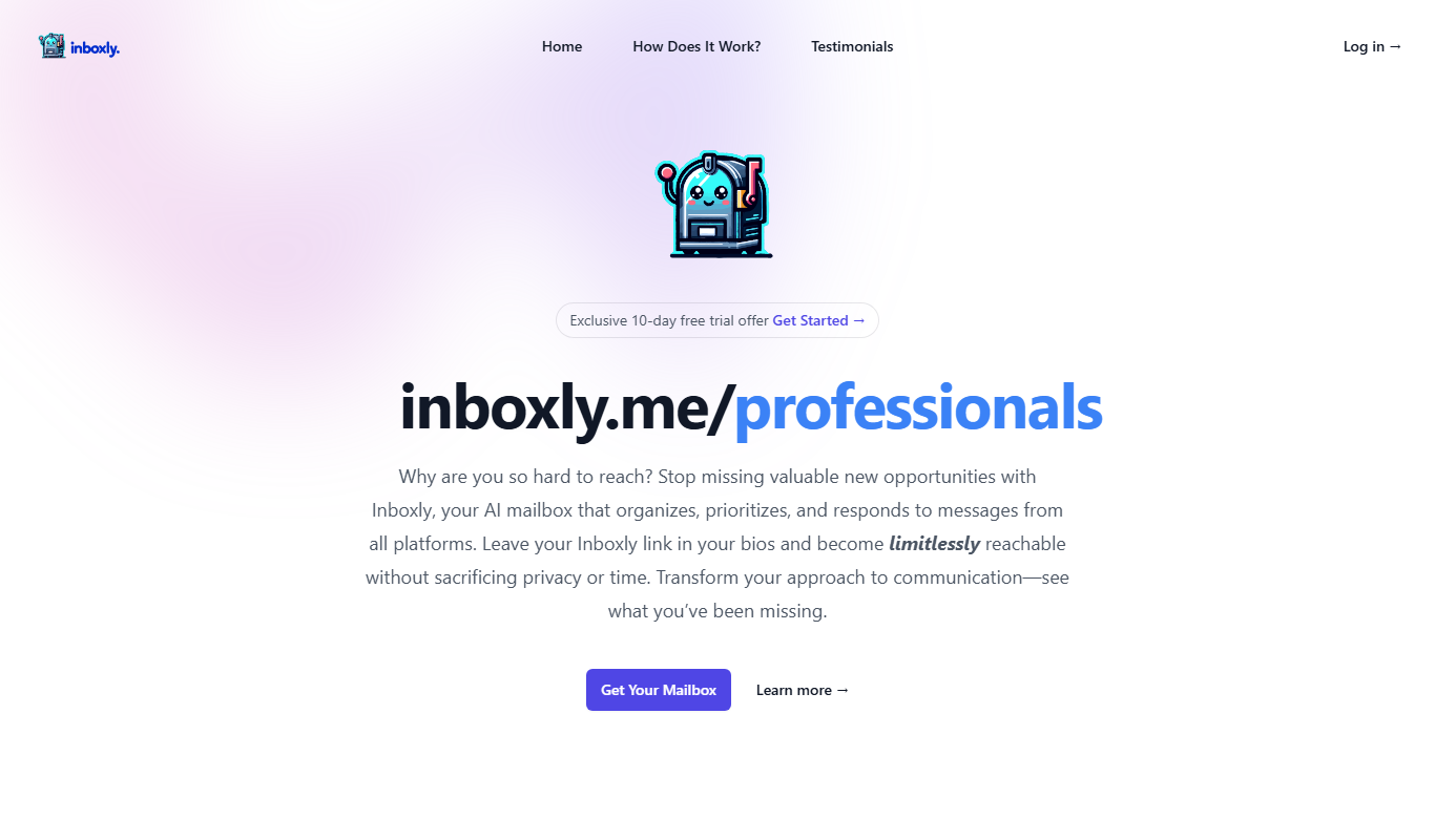 Screenshot of Inboxly AI social media content creation interface