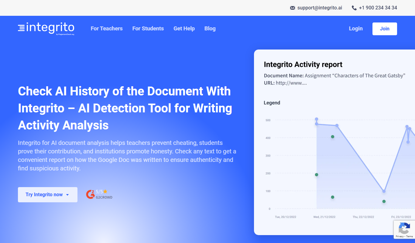 Integrito app screenshot