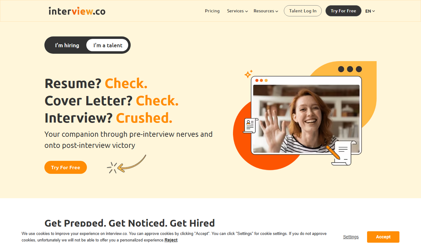 interview.co app screenshot