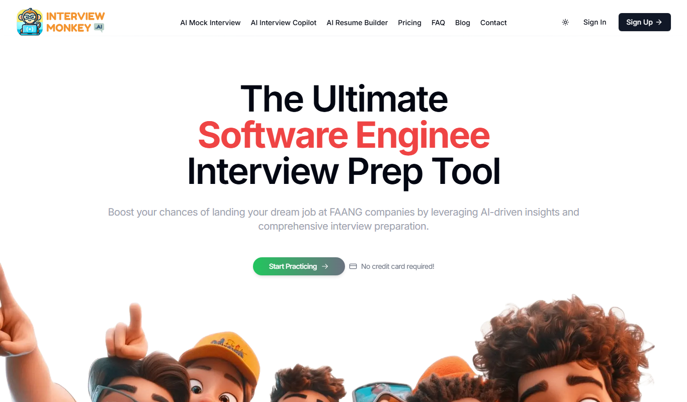 Interview Monkey app screenshot