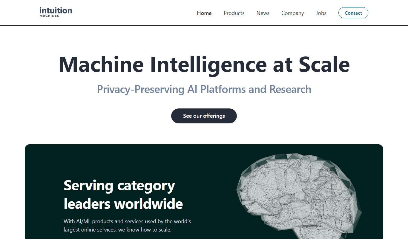 intuitionmachines.com app screenshot