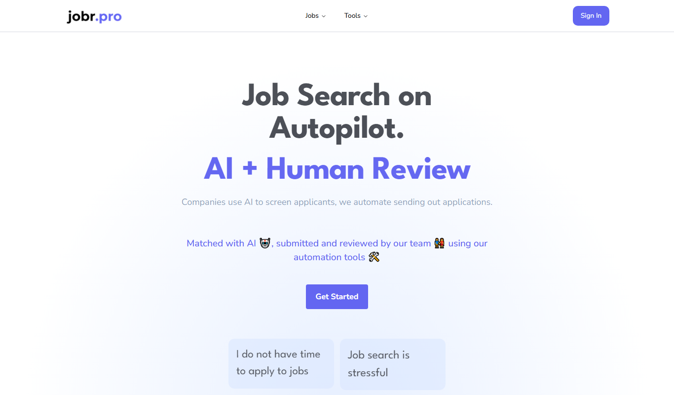 jobr.pro app screenshot