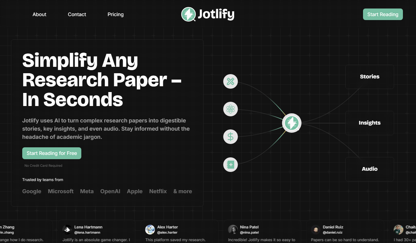 Jotlify app screenshot