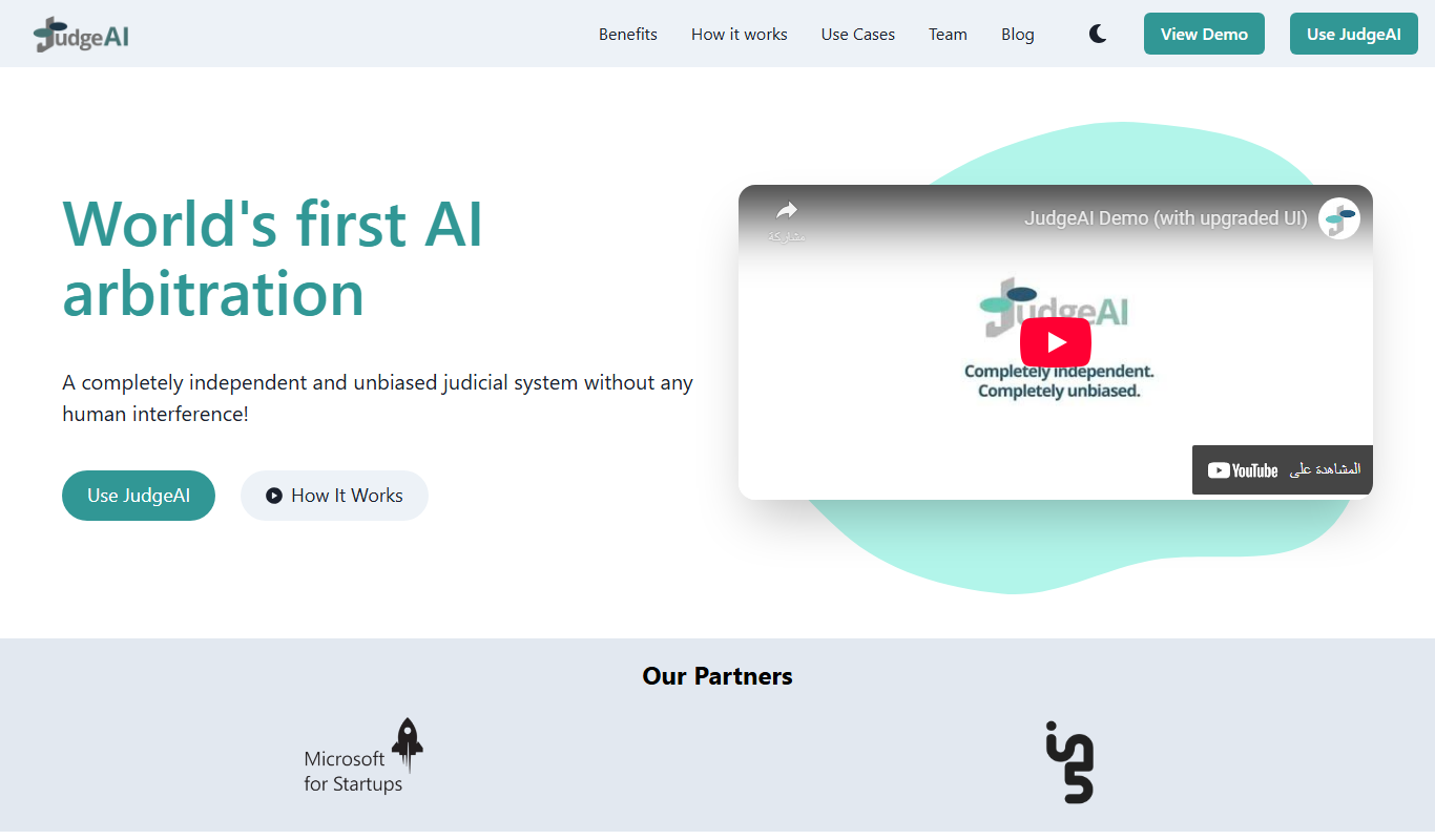 JudgeAI app screenshot