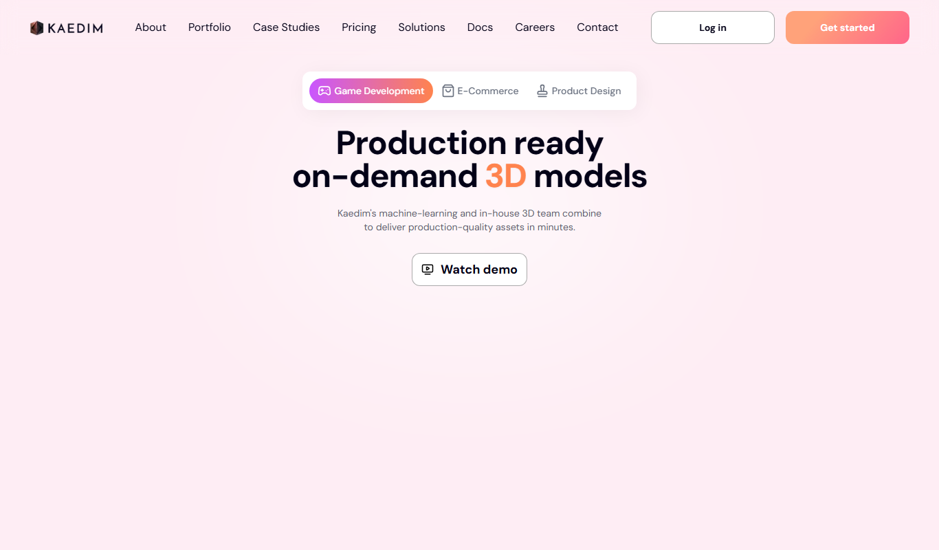 Kaedim app screenshot