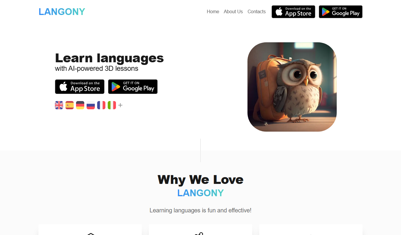 Langony app screenshot