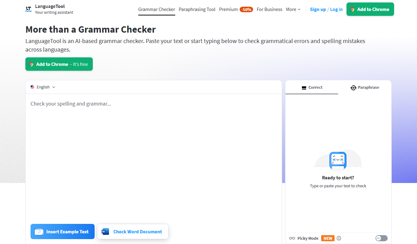 LanguageTool app screenshot