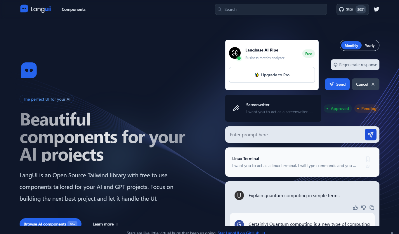 LangUI app screenshot