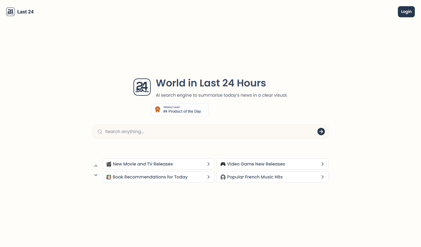 Last24.ai app screenshot