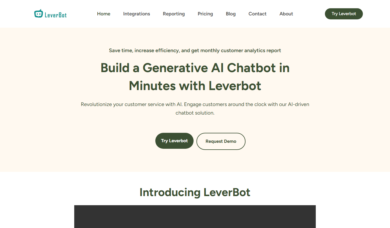 Leverbot app screenshot