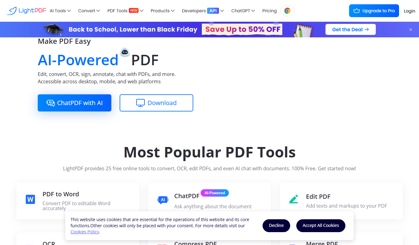 LightPDF app screenshot