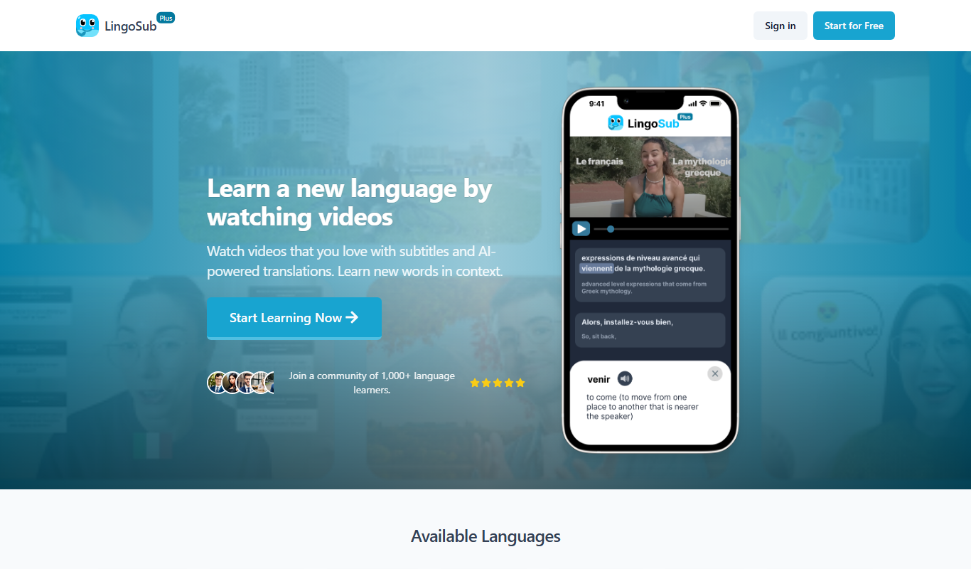 Lingobo app screenshot