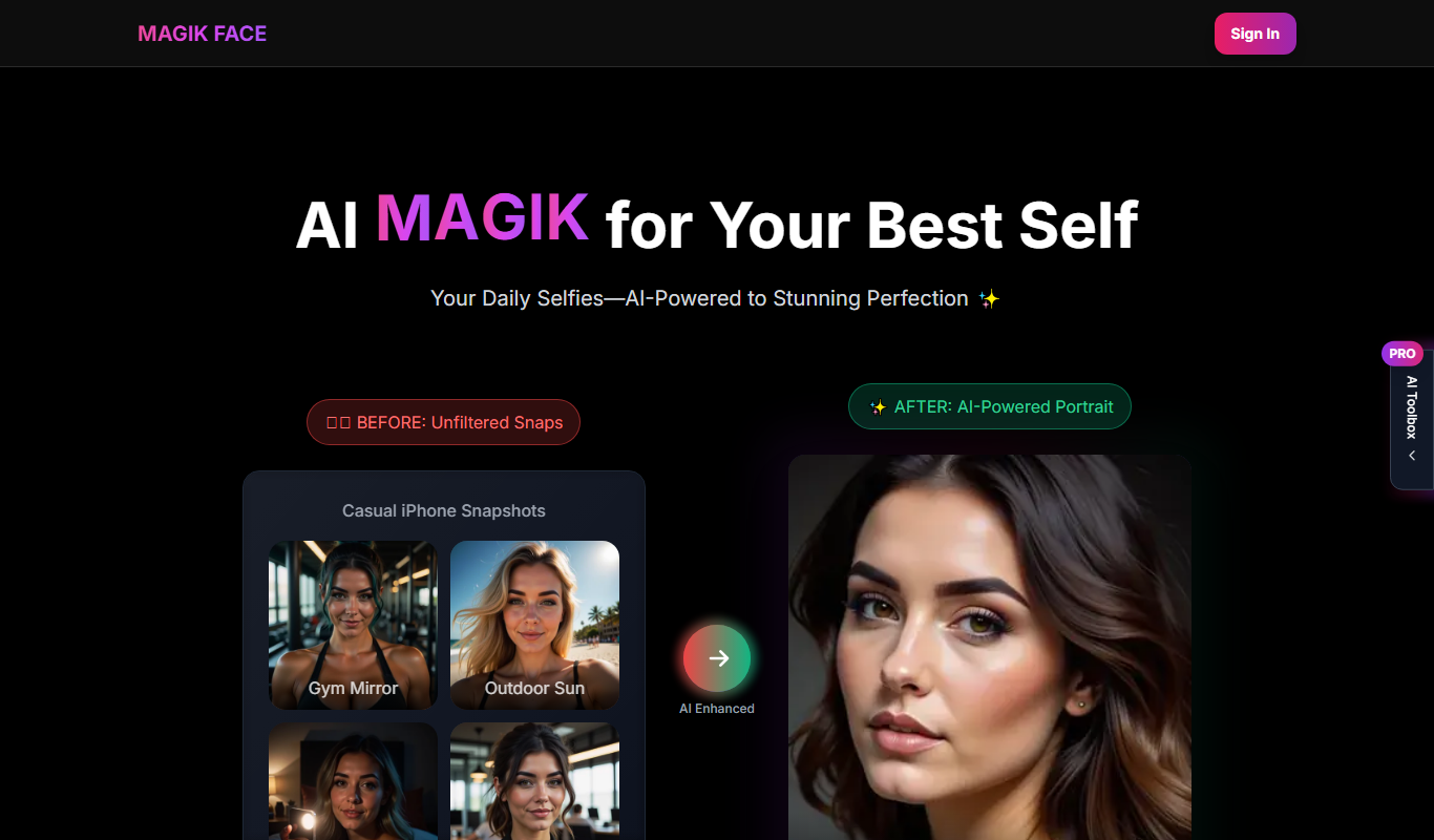 Magik Face app screenshot