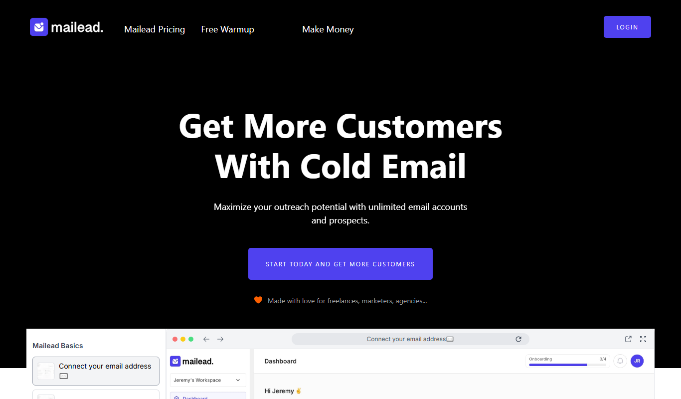 Mailead.io app screenshot